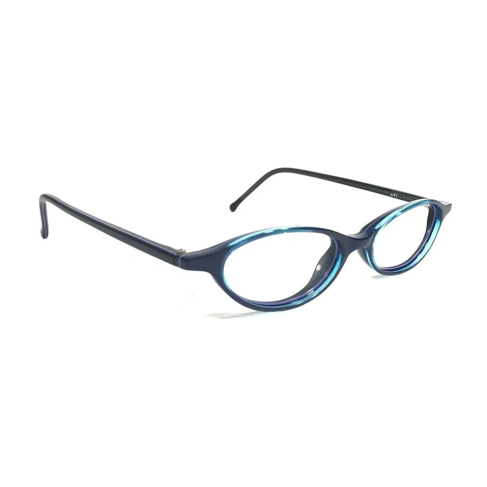 OGI Eyeglasses Frames MOD.A7051 COL.167 Blue Round Full Rim 45-18-140